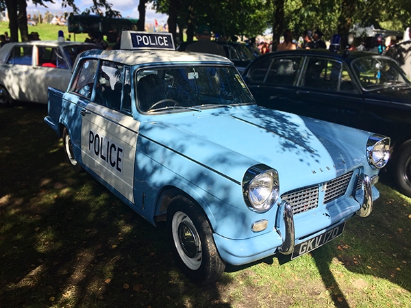 Old police car. Triumph Herald